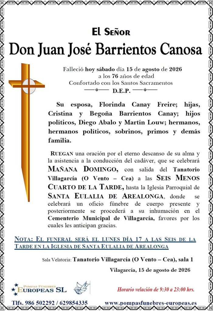 Don Juan José Barrientos Canosa