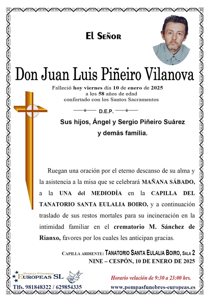 Don Juan Luis  Piñeiro Vilanova