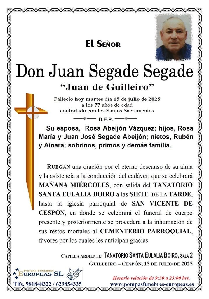 Foto 1 Don Juan Segade Segade