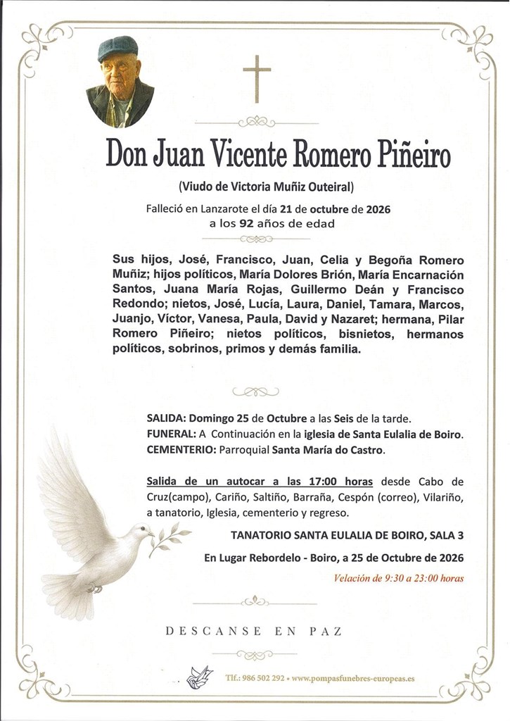 Don Juan Vicente Romero Piñeiro