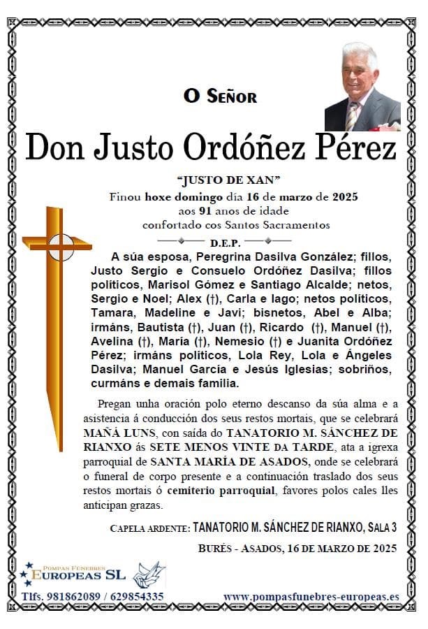 Don Justo Ordóñez Pérez