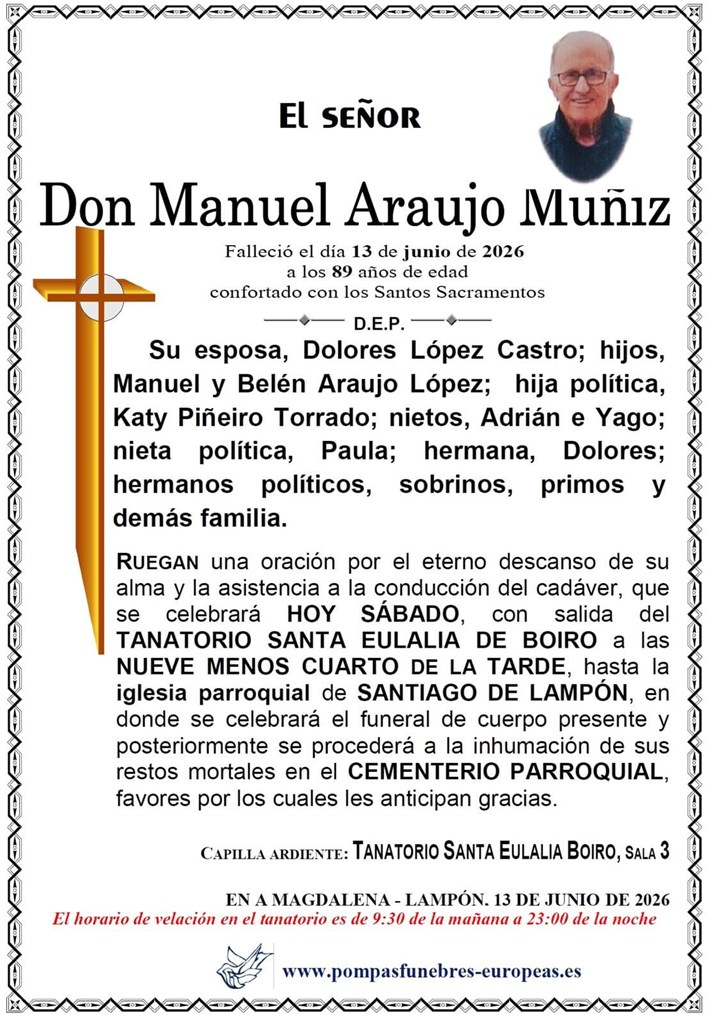 Foto 1 Don Manuel Araujo Muñiz