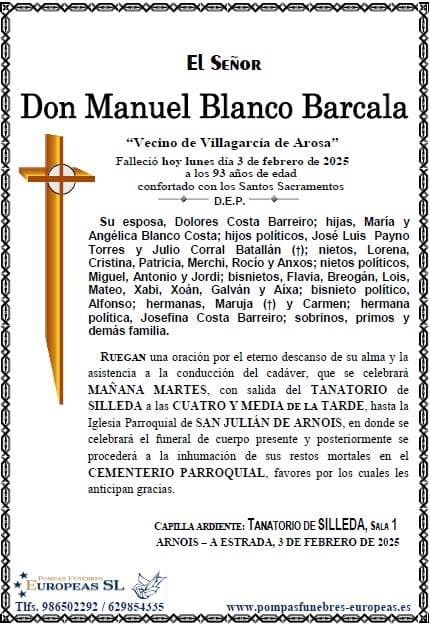 Don Manuel Blanco Barcala