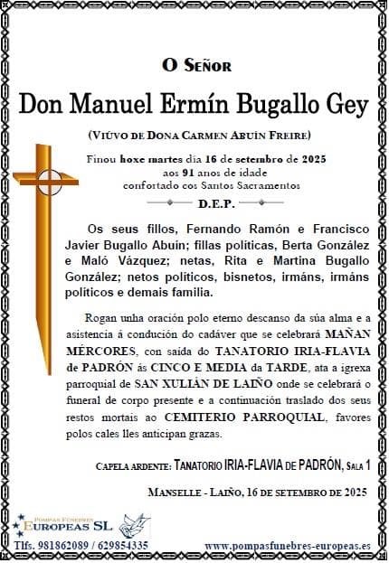 Foto secundaria Don Manuel Ermín Bugallo Gey