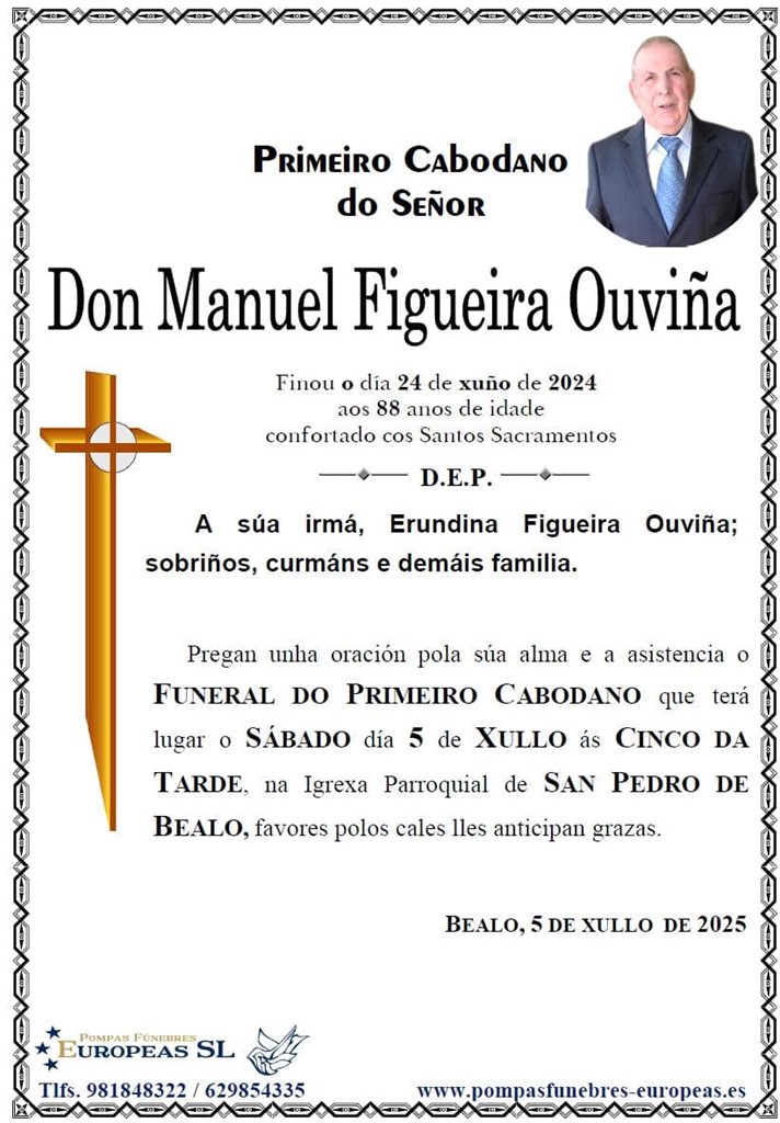 Don Manuel Figueira Ouviña (05/07/2025)