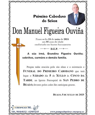 Don Manuel Figueira Ouviña (05/07/2025)