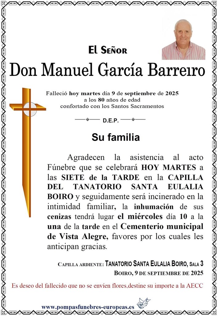 Foto 1 Don Manuel García Barreiro