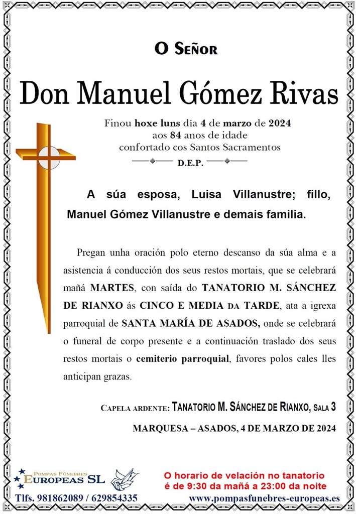 Don Manuel Gómez Rivas