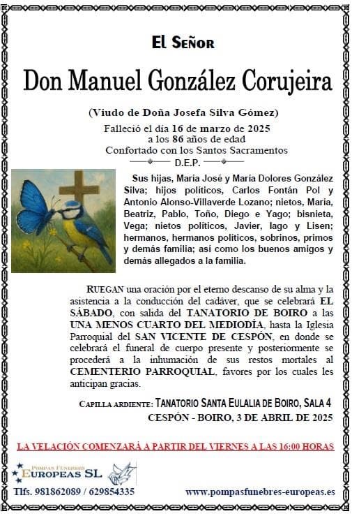 Don Manuel González Corujeira