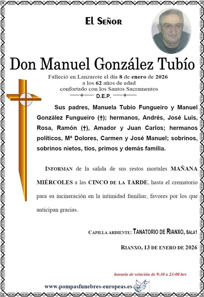 Don Manuel González Tubío