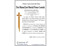 Don Manuel José Marcial Franco Lesende (21/02/2026)