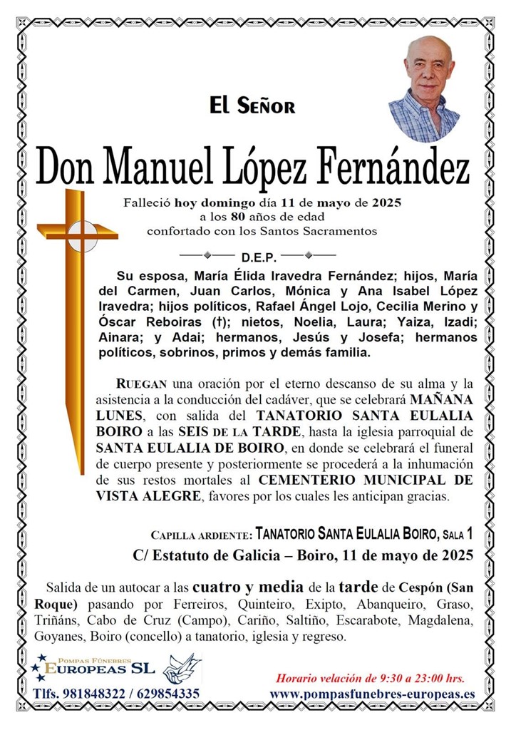 Foto principal Don Manuel López Fernández