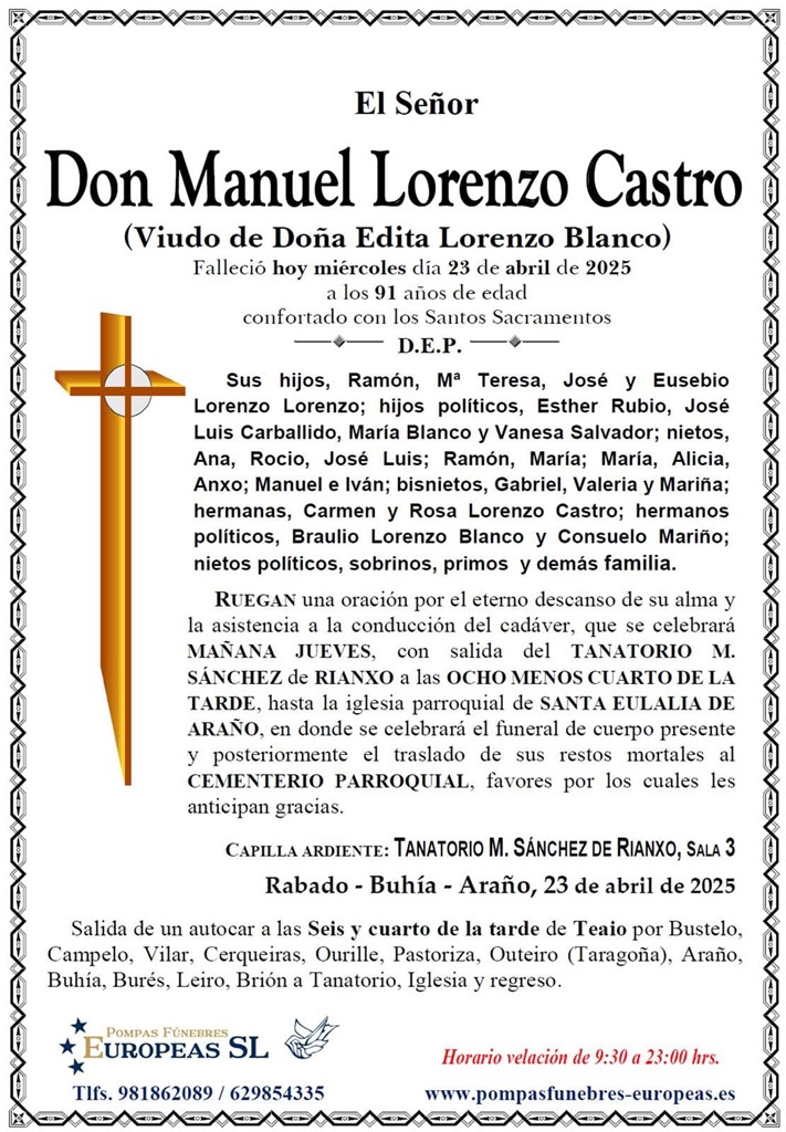 Don Manuel Lorenzo Castro