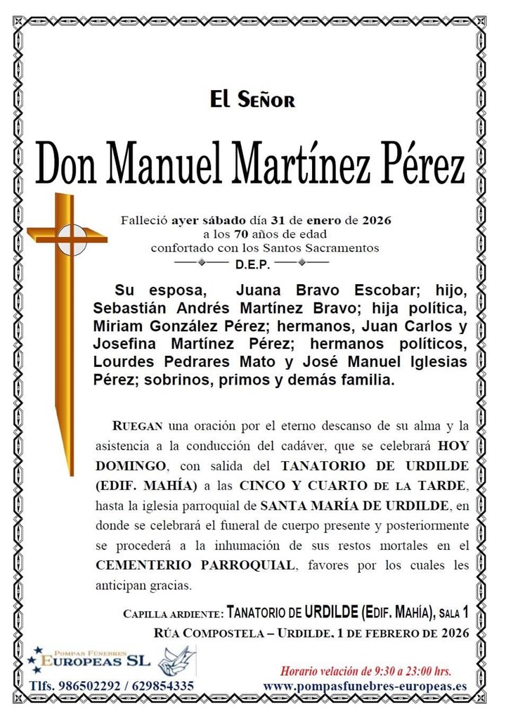 Don Manuel Martínez Pérez
