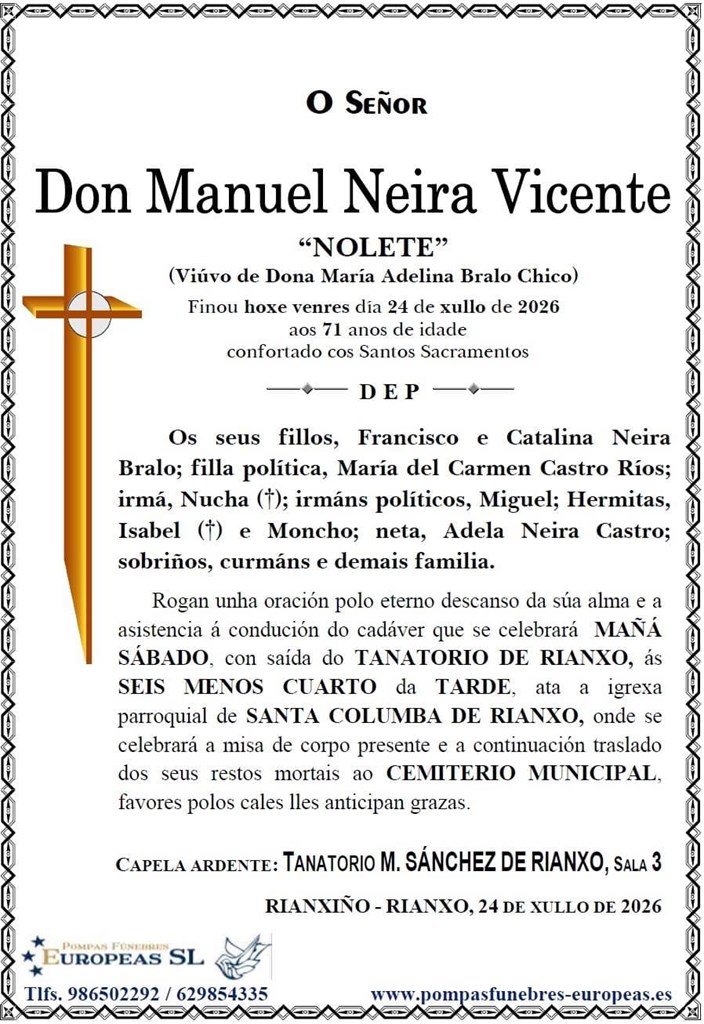 Don Manuel Neira Vicente