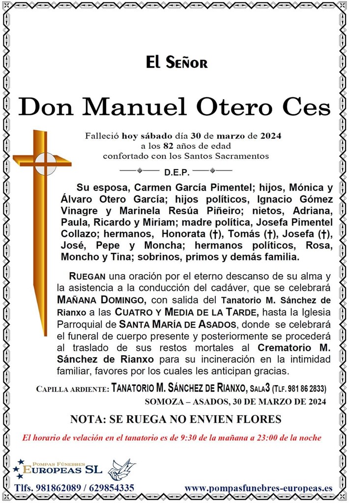 Don Manuel Otero Ces