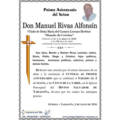 Don Manuel Rivas Alfonsín (02/05/2026)