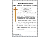 Don Manuel Rodríguez Calveiro (31/01/2026)
