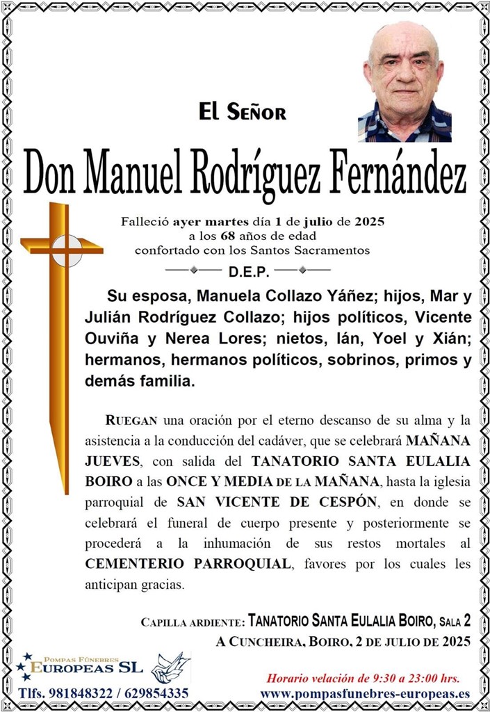 Don Manuel Rodríguez Fernández