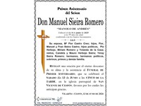 Don Manuel Sieira Romero (13/06/2026)