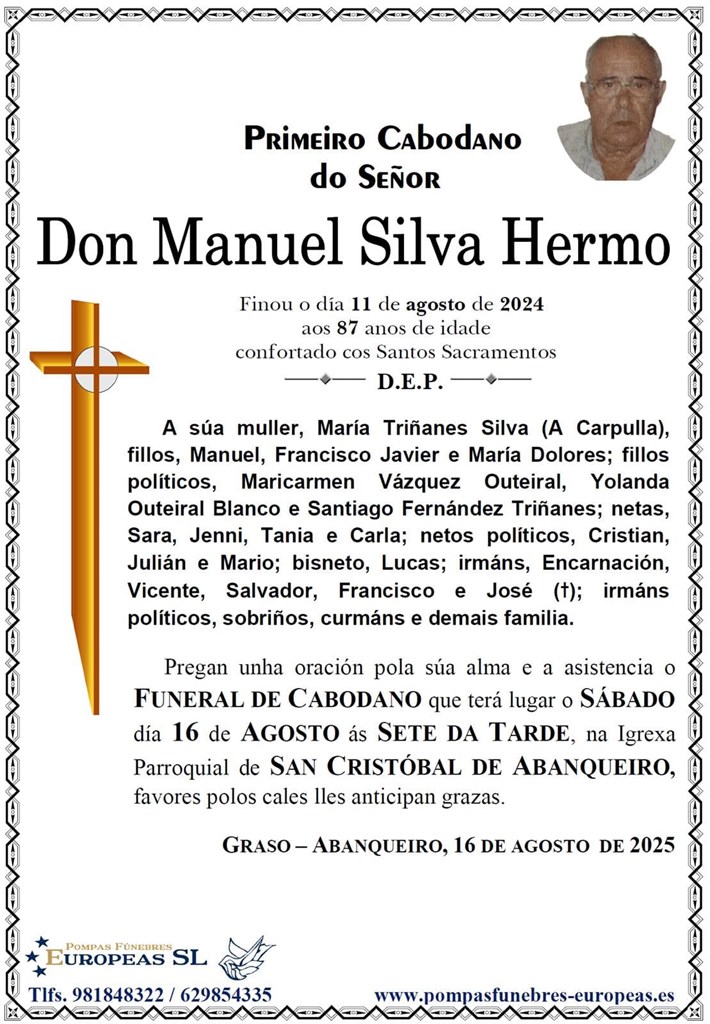 Don Manuel Silva Hermo (16/08/2025)
