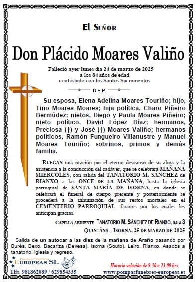 Don Plácido Moares Valiño