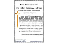 Don Rafael Francisco Baleirón (28/06/2025)
