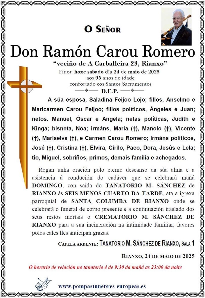 Foto 1 Don Ramón Carou Romero