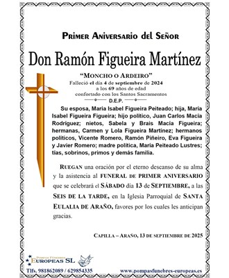 Don Ramón Figueira Martínez (13/09/2025)