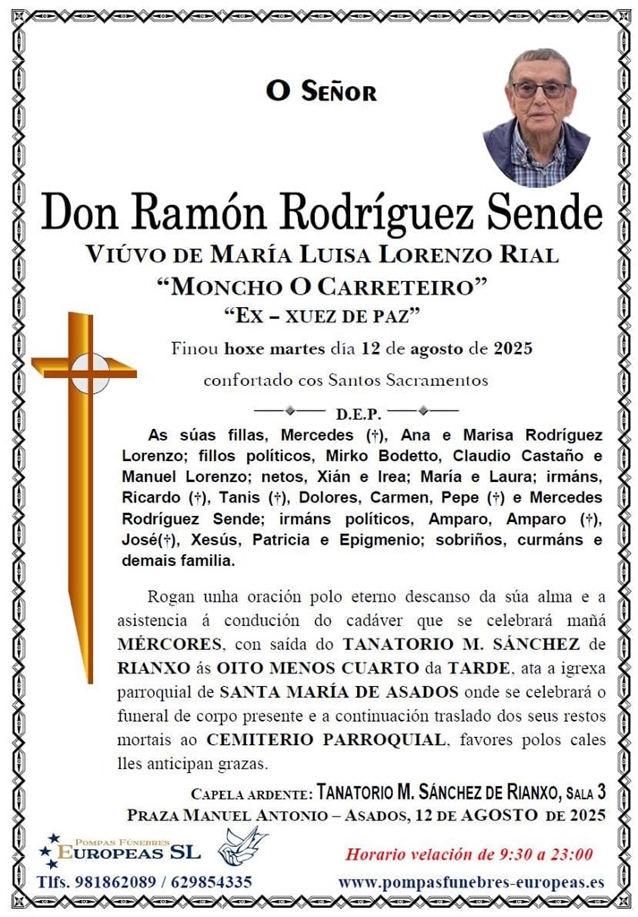 Foto principal Don Ramón Rodríguez Sende