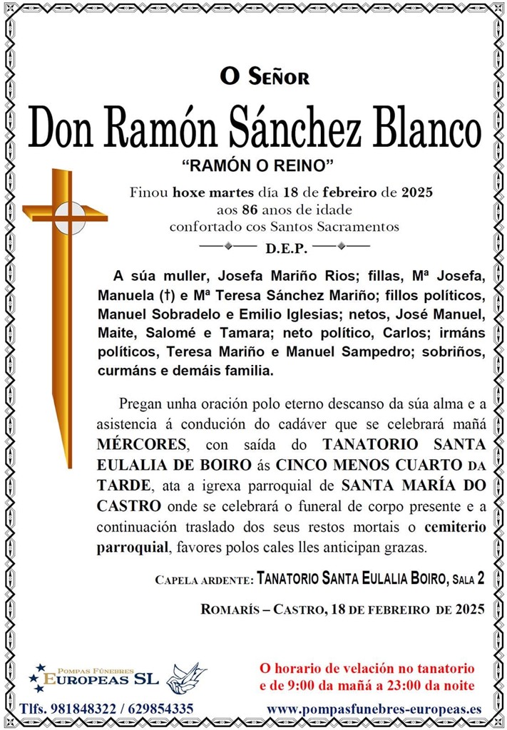 Don Ramón Sánchez Blanco