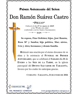 Don Ramón Suárez Castro (31/01/2026)