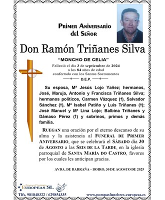 Don Ramón Triñanes Silva (30/08/2025)