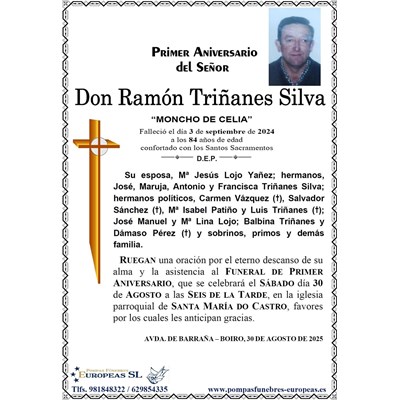 Don Ramón Triñanes Silva (30/08/2025)