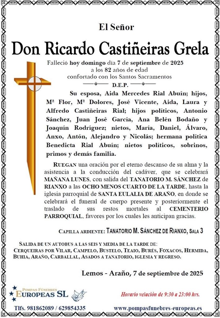 Foto 1 Don Ricardo Castiñeiras Grela