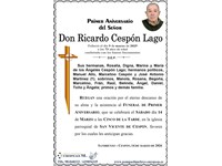 Don Ricardo Cespón Lago (14/03/2026)