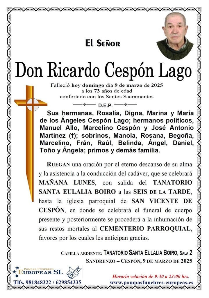 Don Ricardo Cespón Lago