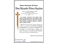 Don Ricardo Pérez Sayáns (21/03/2026)