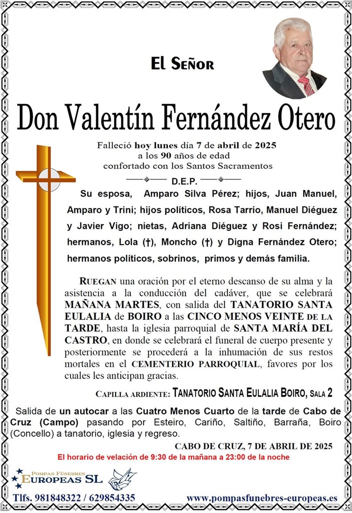 Don Valentín Fernández Otero