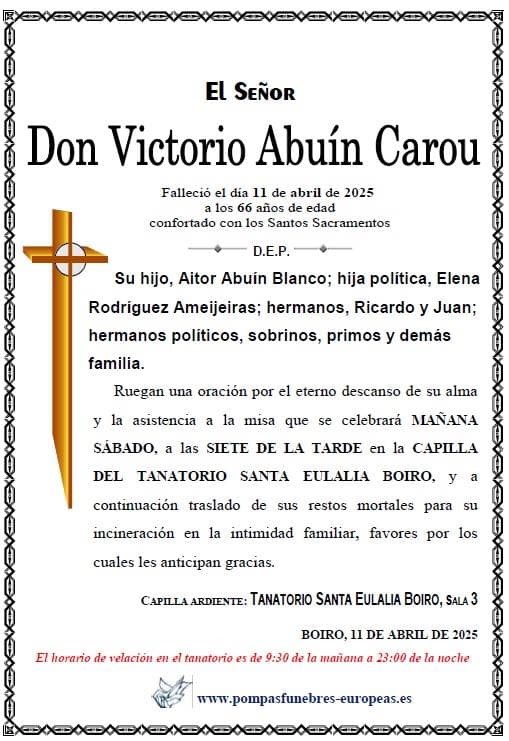 Don Victorio Abuín Carou
