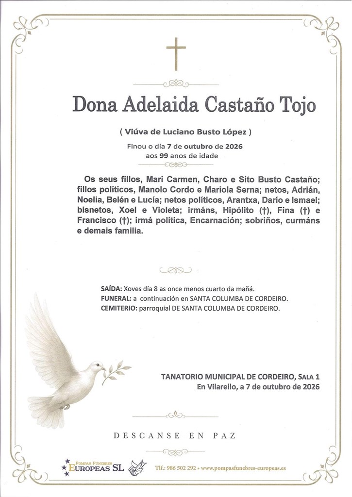 Dona Adelaida Castaño Tojo