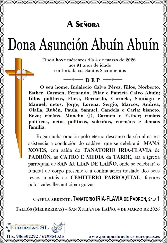 Dona Asunción Abuín Abuín