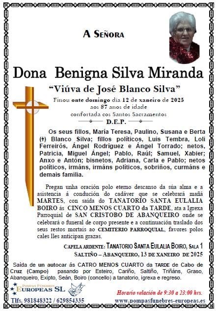 Dona Benigna Silva Miranda