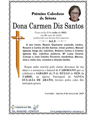 Dona Carmen Diz Santos (05/07/2025)