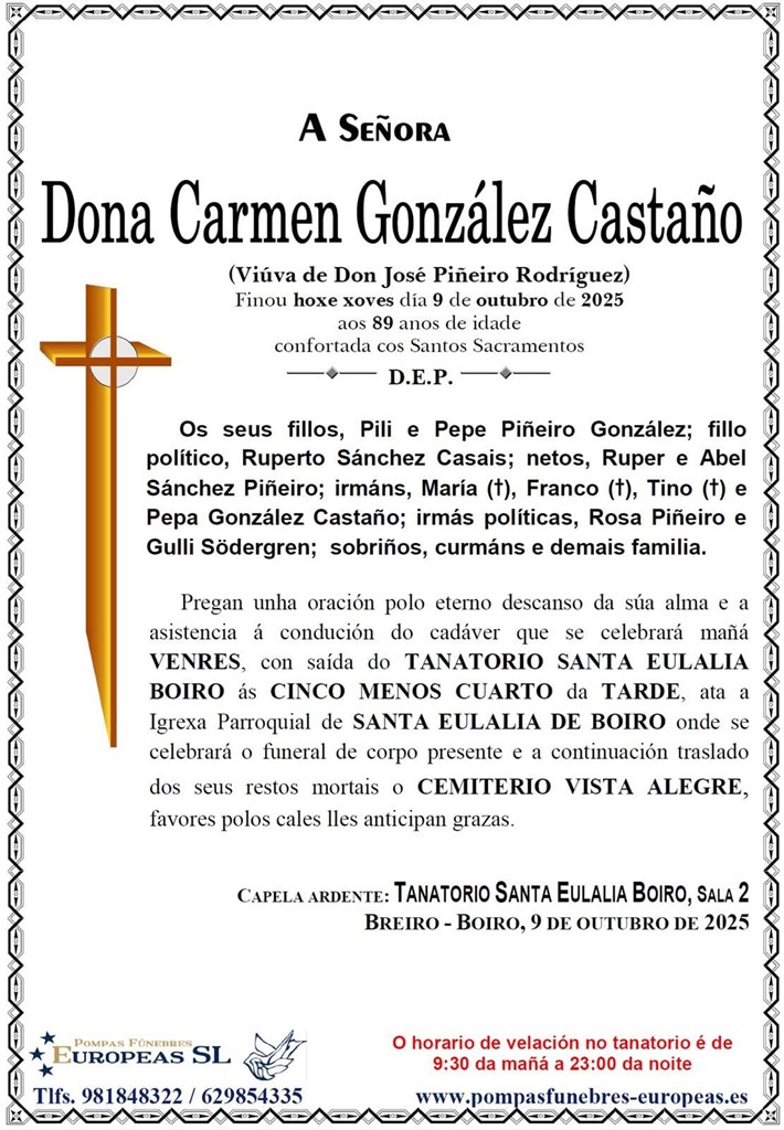Foto 1 Dona Carmen González Castaño