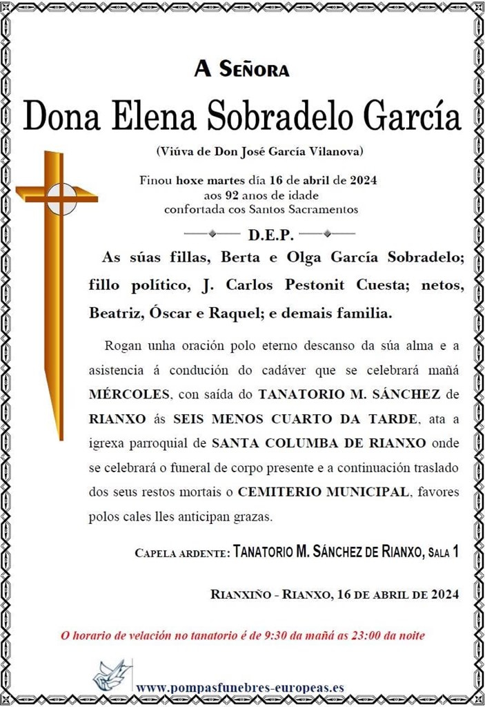 Dona Elena Sobradelo García