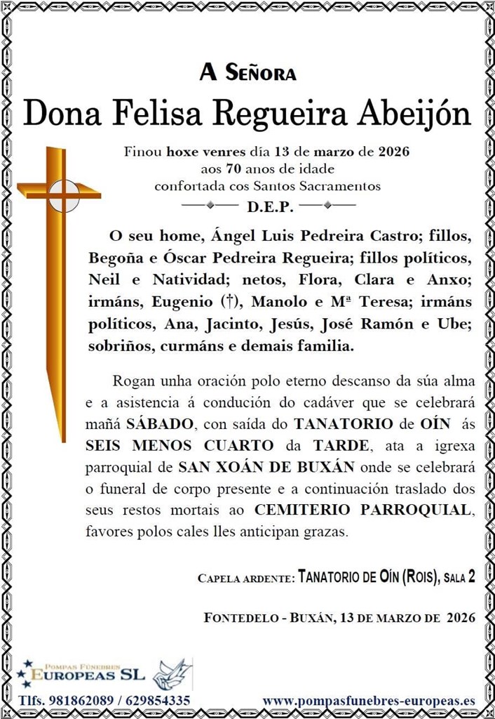 Dona Felisa Regueira Abeijón