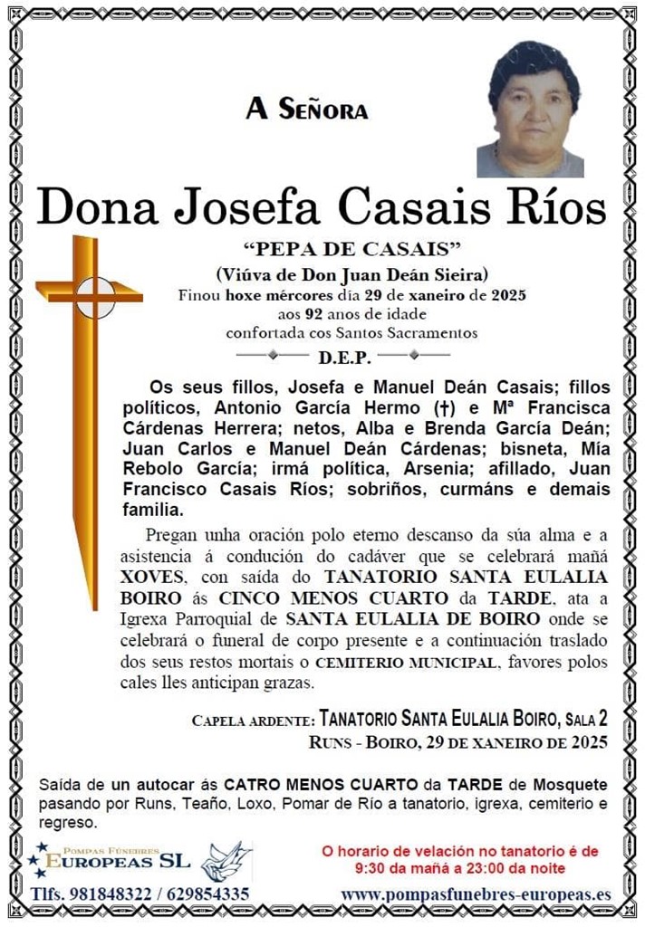 Dona Josefa Casais Ríos