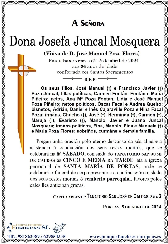Dona Josefa Juncal Mosquera