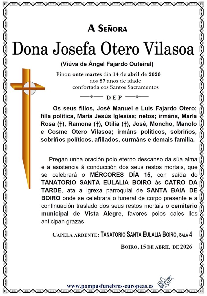 Dona Josefa Otero Vilasoa